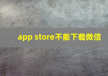 app store不能下载微信